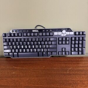 Dell SK-8135 USB Hub Wired, Multimedia Keyboard - Black